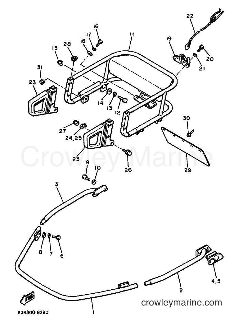 1988 Snowmobile VK540 - VK540 (83R) [999] - BUMPER