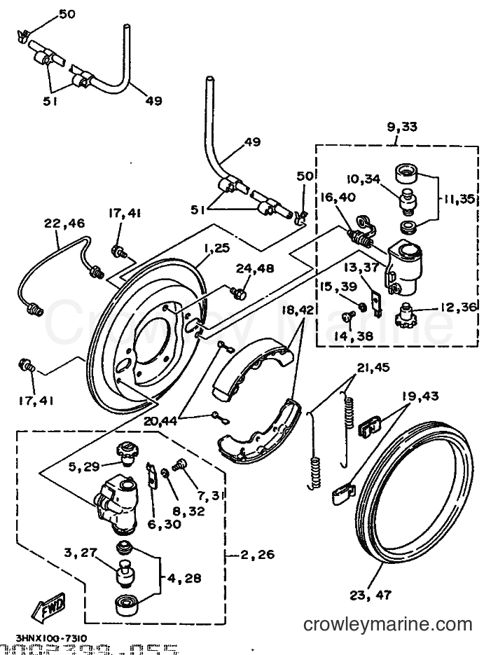 1997 ATV YFM350FWSP - YFM350FWSP (3HNV) [010] - FRONT BRAKE