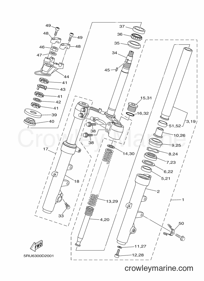 Yamaha Motors YP400 (5RU6) [030] - STEERING