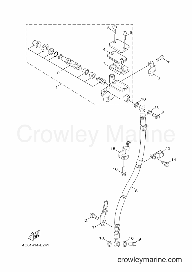 Yamaha Motors XC125 (4P9B) [010] - FRONT MASTER CYLINDER