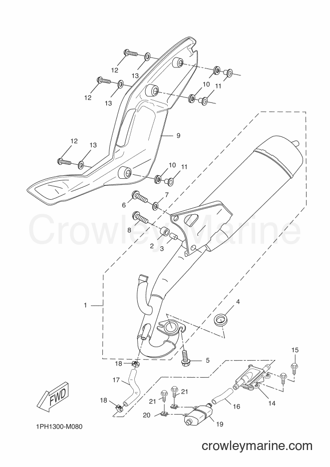 2016 Scooter NS50N - NS50N (1PL8) [040] - EXHAUST