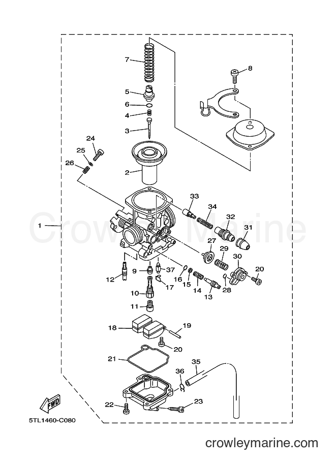 Yamaha Motors AL115C (5WP9) [010] - CARBURETOR