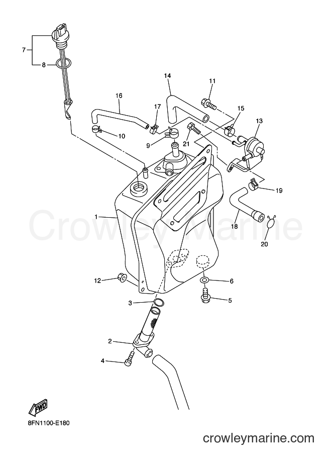 2012 Snowmobile VK10D - VK10D (8GSD) [010] - OIL TANK