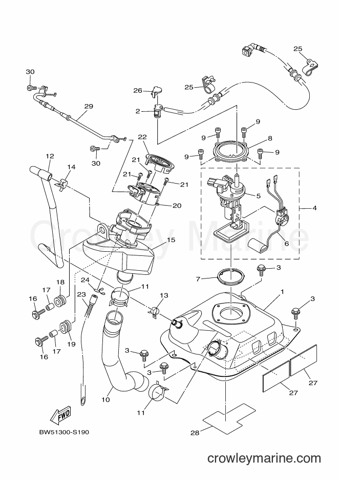 2017 Scooter LTS125-C - LTS125-C (BW51) [010] - FUEL TANK