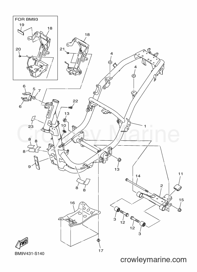 2017 Street Bike LTV125-A - LTV125-A (BM93) [010] - FRAME