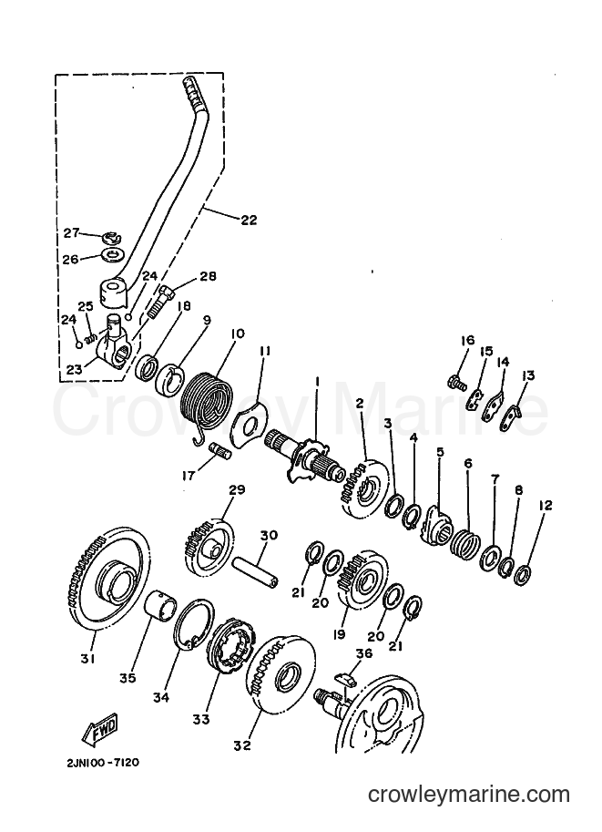 1988 Dirt Bike BW350 - BW350 (2JN0) [010] - STARTER