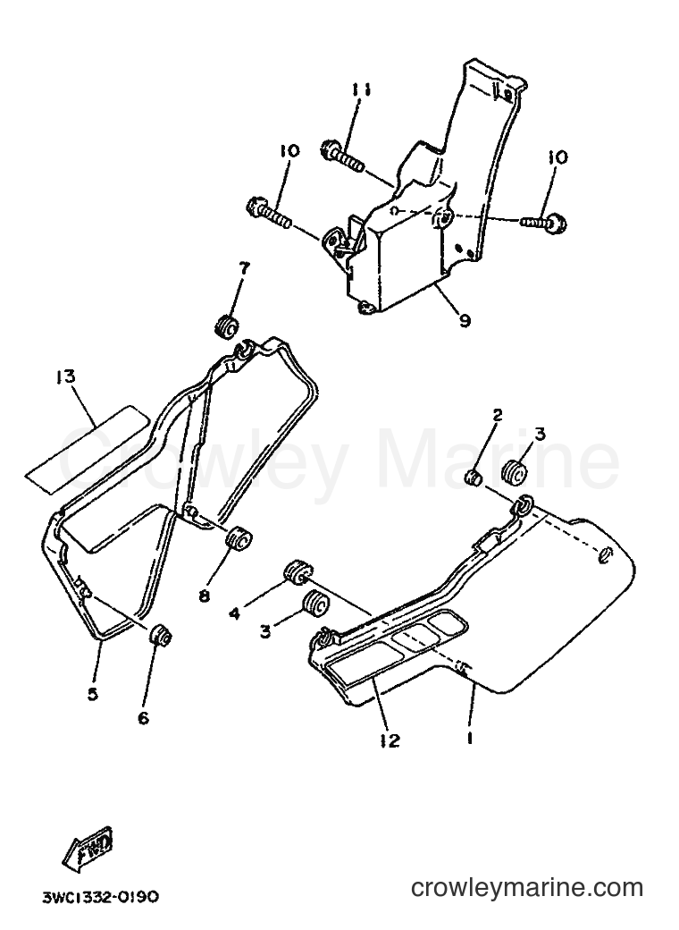 1990 Scooter DT80LC - DT80LC (3WC1) [999] - SIDE COVER