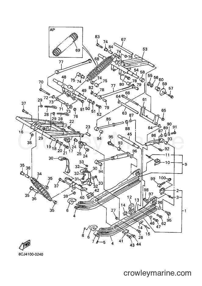 2000 Snowmobile VX500 - VX500 (8CJ4) [030] - TRACK SUSPENSION 2
