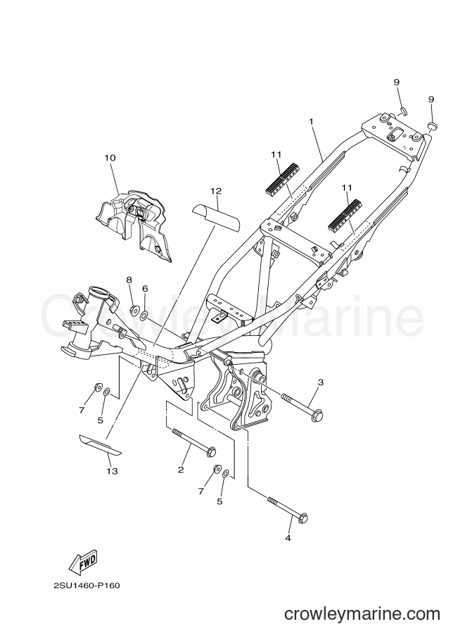 Yamaha Motors T115FSE (2SU3) [010] - FRAME