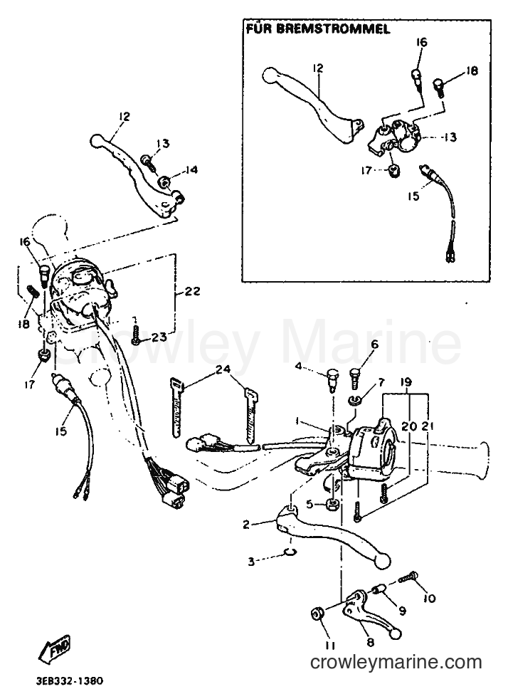 1991 Street Bike SR500 - SR500 (3EB2) [999] - HANDLE SWITCH & LEVER