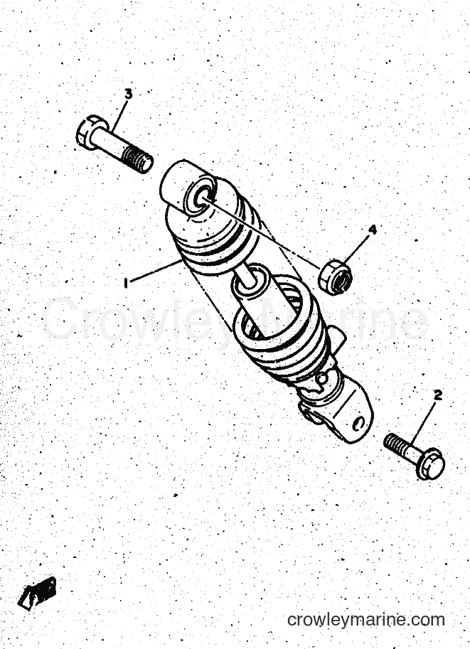 1999 Scooter CW50 - CW50 (4RW4) [010] - REAR SUSPENSION