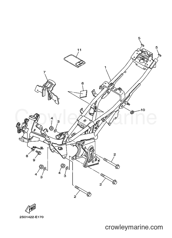 Yamaha Motors T110SEC (5B93) [010] - FRAME