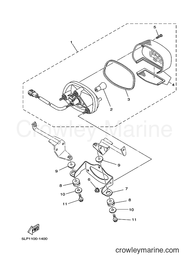 2001 ATV YFM660R - YFM660R (5LP2) [010] - TAILLIGHT