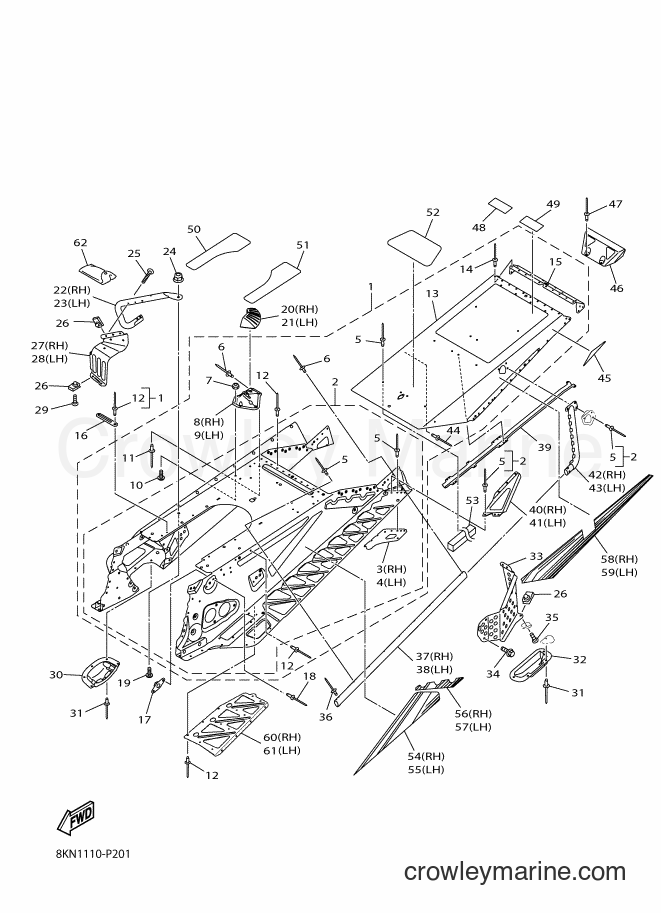 Yamaha Motors SRV10RL (8KN1) [010] - FRAME 2
