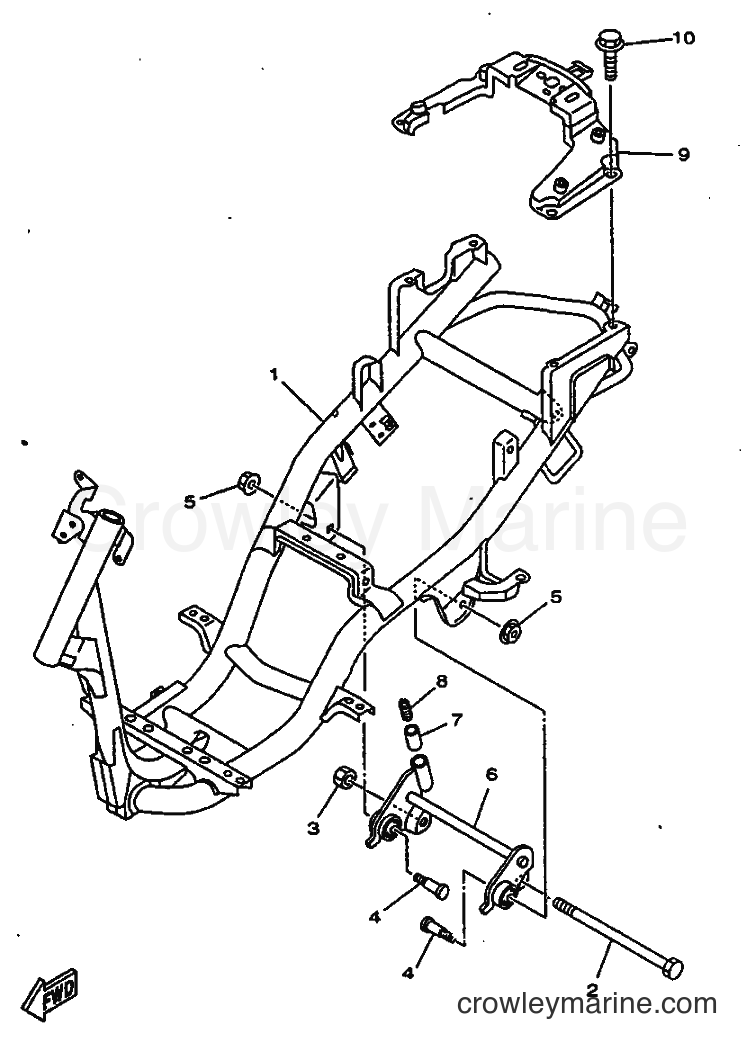 Yamaha Motors YN50 (5BW1) [010] - FRAME