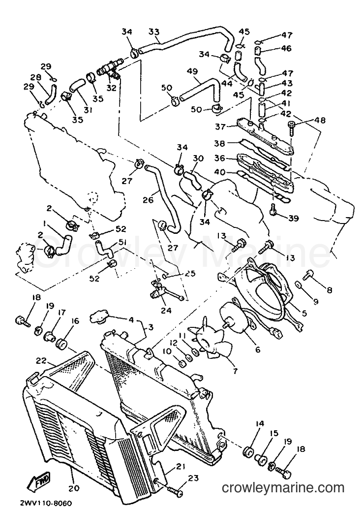 1990 Cruiser XVZ13TD - XVZ13TD (3JS2) [999] - RADIATOR & HOSE
