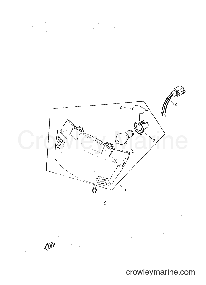 1999 Scooter CY50R - CY50R (3WG8) [010] - FARO DELANTERO