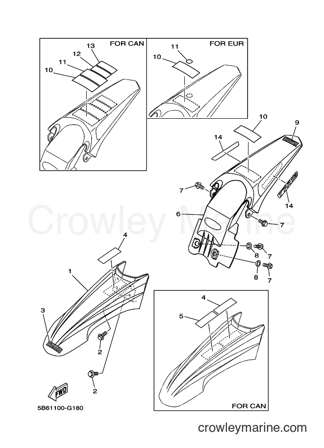 2008 Dirt Bike TT-R110E - TT-R110E (5B63) [010] - FENDER