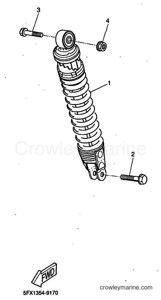 1999 Scooter CW50RS - CW50RS (5FX7) [010] - REAR SUSPENSION