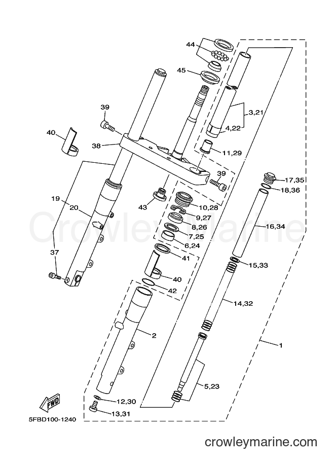 Yamaha Motors XVS650 (4VRE) [030] - FRONT FORK