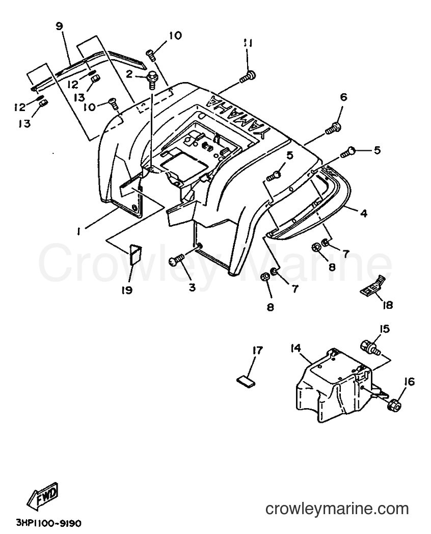 1995 ATV YFM350ER - YFM350ER (3HPD) [010] - REAR FENDER