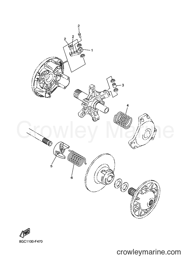 2008 Snowmobile RPZ50S - RPZ50S (8GN4) [010] - ALTERNATE DRIVE SETTING 1