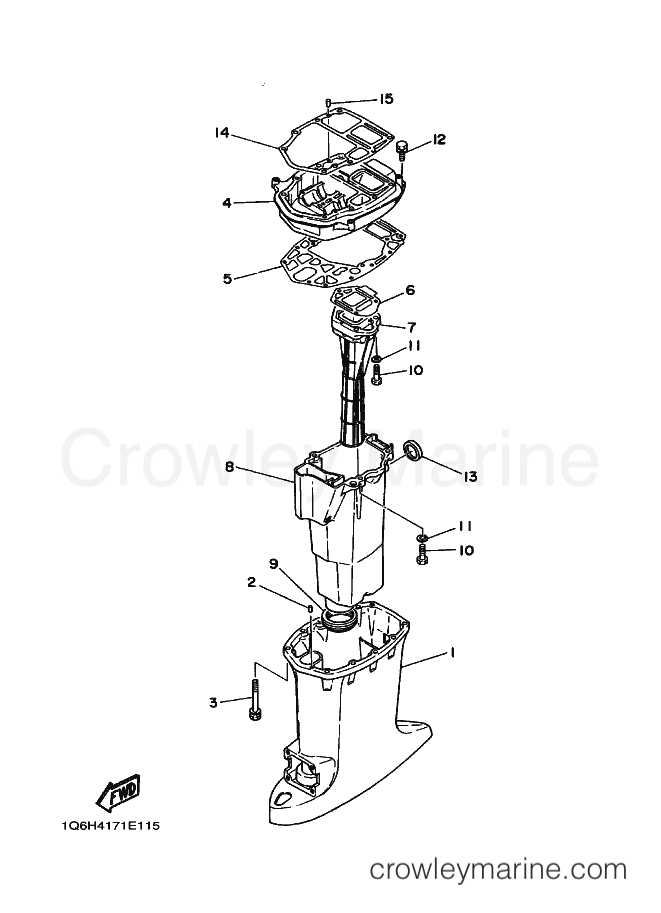 Yamaha Motors 40H (6H4) [030] - UPPER CASING