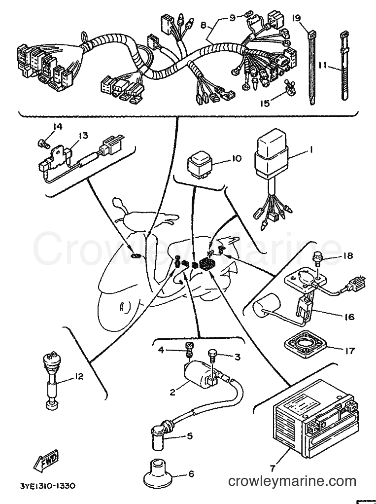 1991 Scooter CY50 - CY50 (3YE1) [999] - ELECTRICAL 2