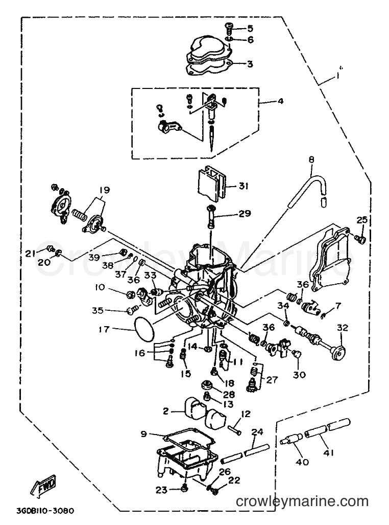 1993 ATV YFM350X - YFM350X (3GDC) [010] - CARBURETOR