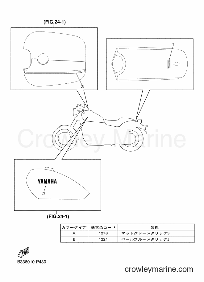 Yamaha Motors XVS950CU (B336) [010] - GRAPHIC & EMBLEM