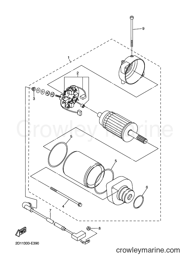 2015 Street Bike FZ1-S - FZ1-S (2DVB) [010] - STARTING MOTOR