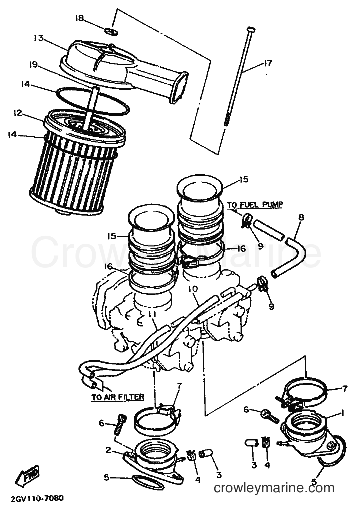 Yamaha Motors XV535 (3BTN) [999] - INTAKE