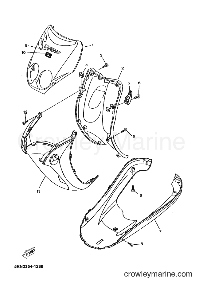 Yamaha Motors YN50 (5RNR) [020] - LEG SHIELD
