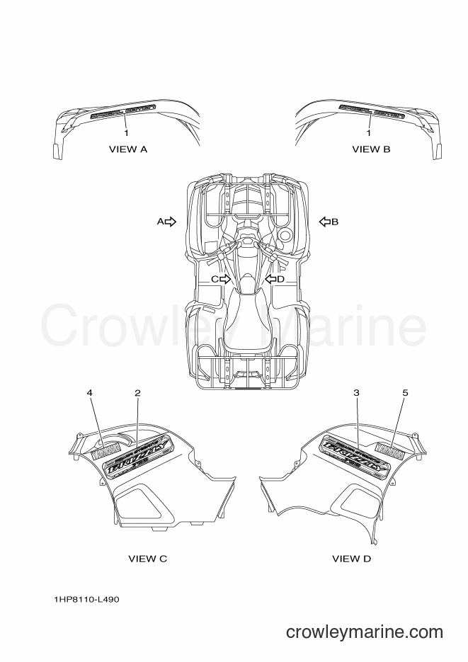Yamaha Motors YFM700FWAD (1HPB) [010] - GRAPHICS