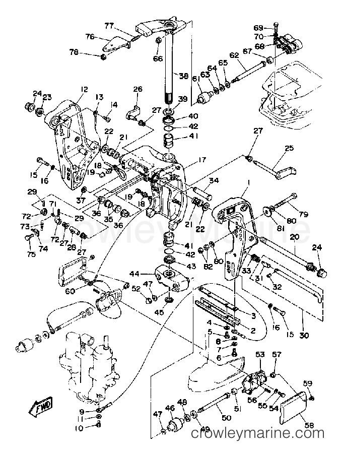 Yamaha Motors C85TLRQ - BRACKET