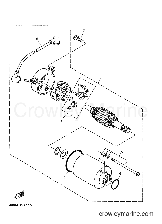 Yamaha Motors XV250S (3LSM) [100] - STARTING MOTOR