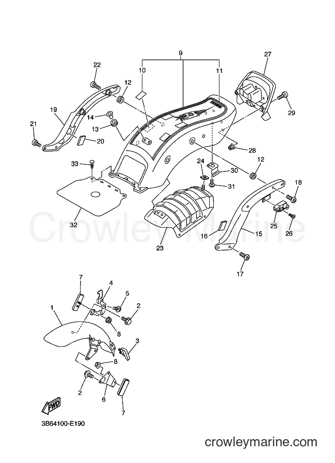 Yamaha Motors XVS650 (3B66) [010] - FENDER