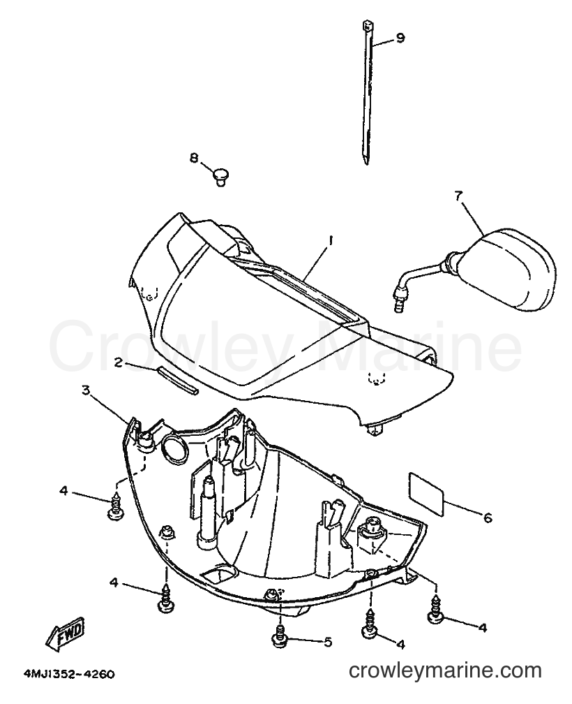 1994 Scooter YA50R - YA50R (4PC2) [010] - COWLING 1