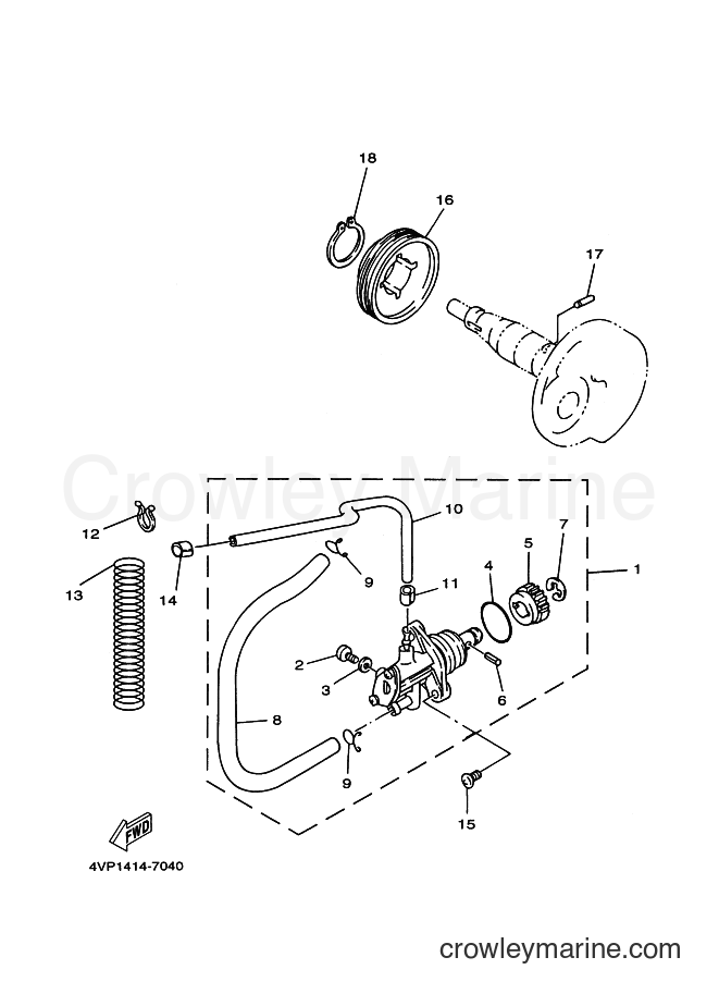 2003 Scooter YW50 - YW50 (5PN2) [010] - OIL PUMP