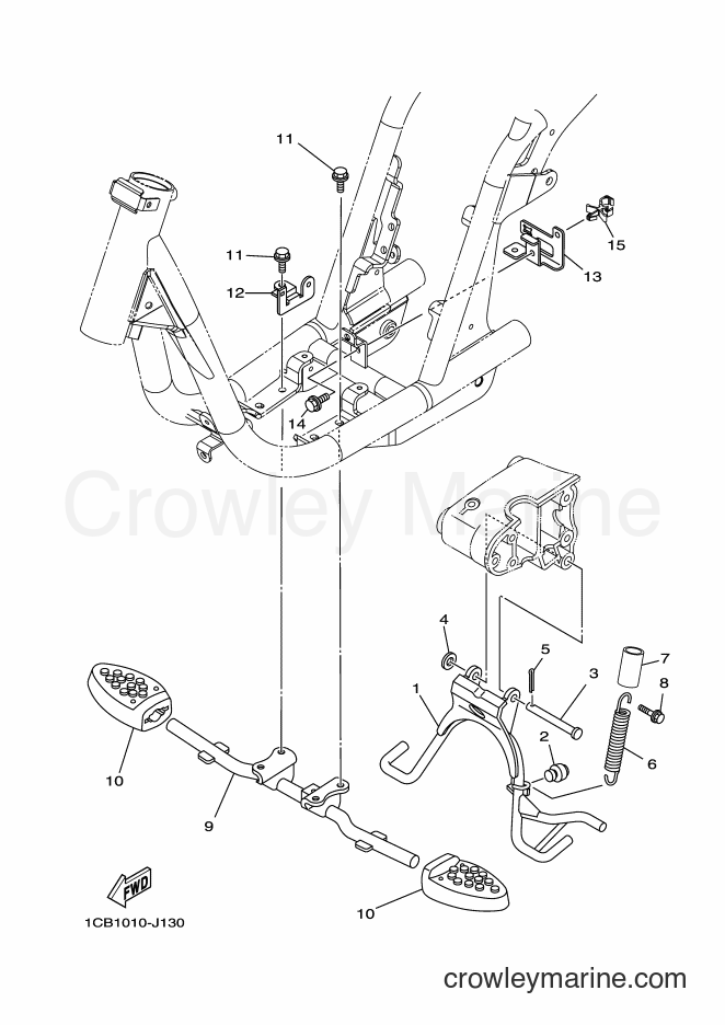 Yamaha Motors ED06 (1CB1) [010] - STAND & FOOTREST