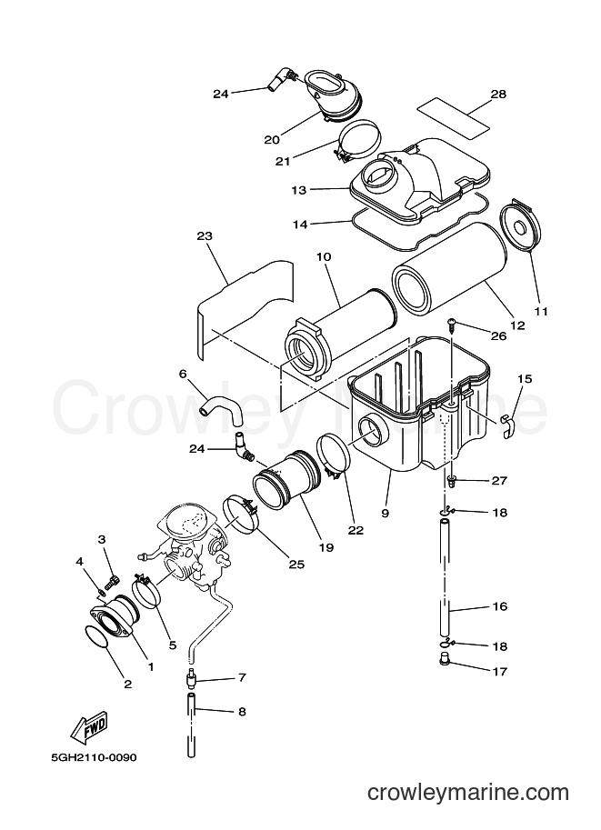 Yamaha Motors YFM400A (5HA8) [010] - INTAKE