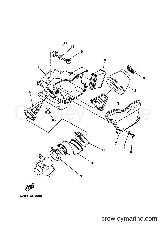 1994 Dirt Bike RT180E - RT180E (4BN3) [010] - AIR CLEANER