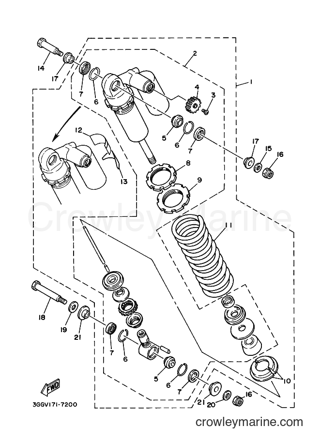 1999 ATV YFZ350 - YFZ350 (5FK1) [010] - REAR SUSPENSION