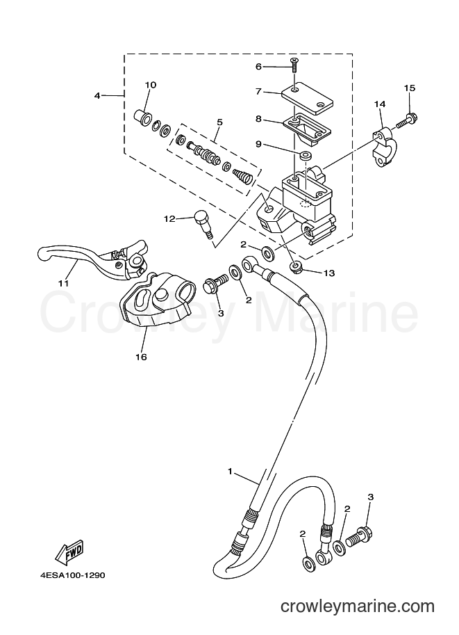 2003 Dirt Bike YZ85 - YZ85 (5PA4) [090] - FRONT MASTER CYLINDER