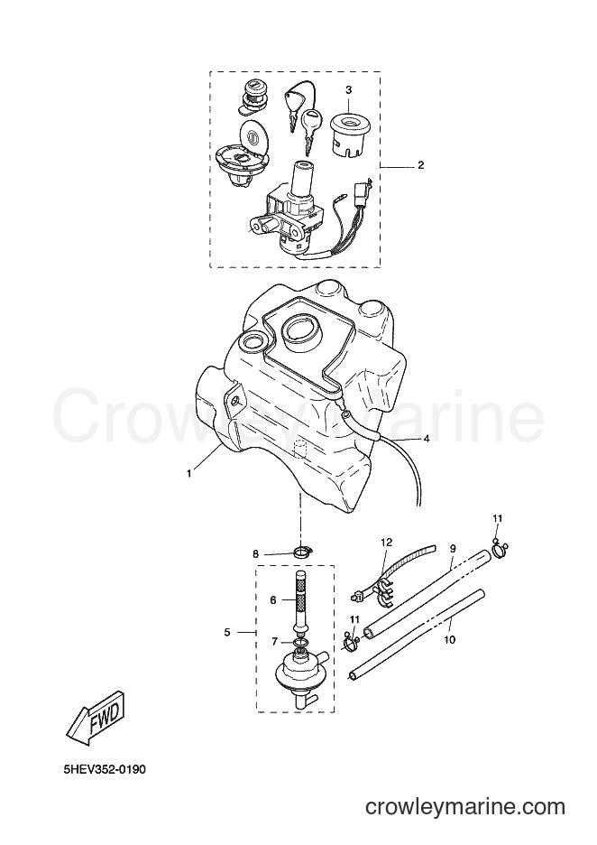 2000 Scooter YQ50 - YQ50 (5KL2) [010] - FUEL TANK