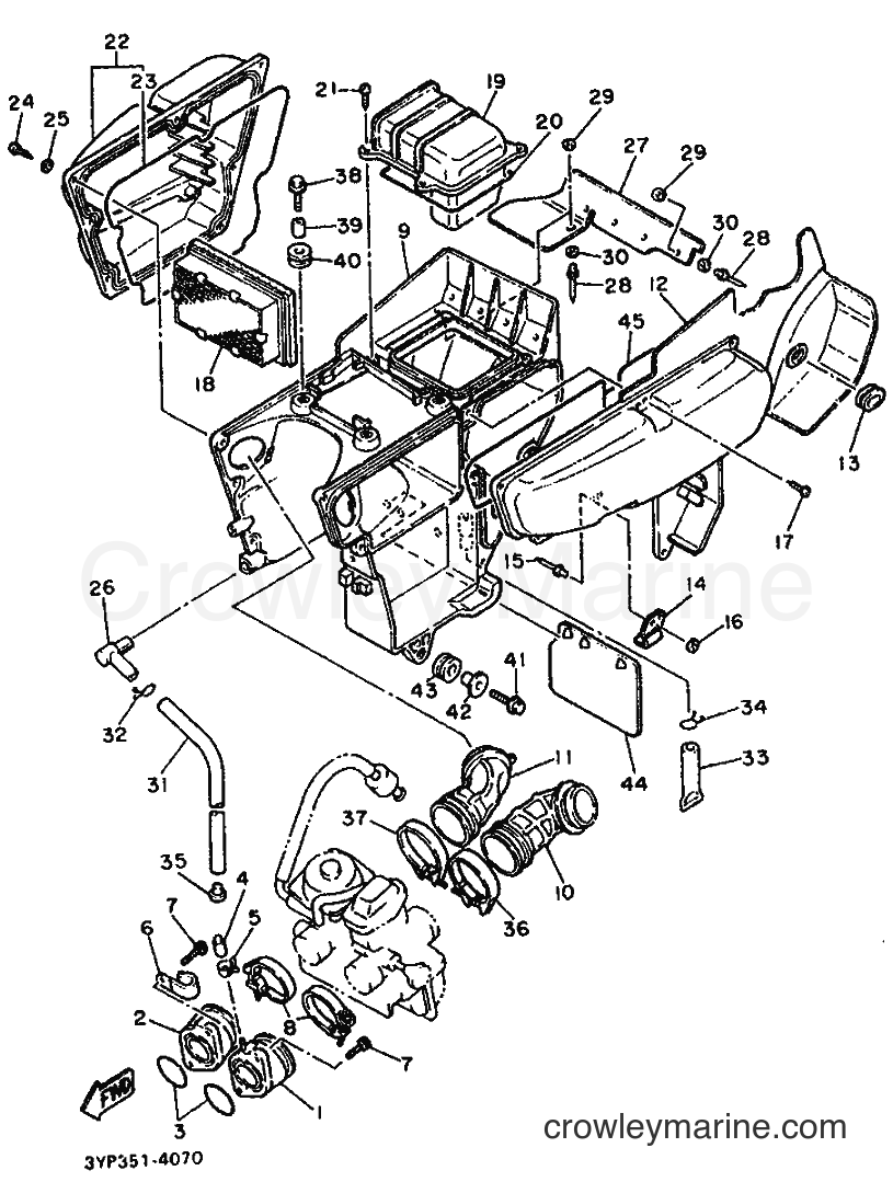1994 Dirt Bike XT600 - XT600 (4MF1) [999] - INTAKE