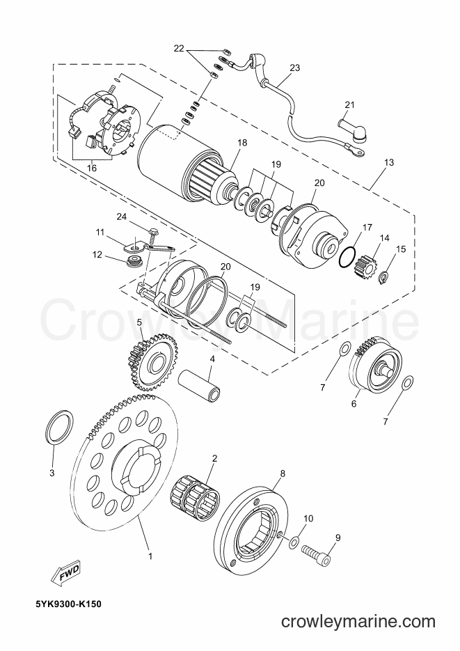 2012 Street Bike MT03 - MT03 (2BF1) [030] - STARTER