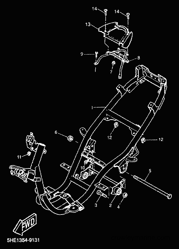 Yamaha Motors YQ50L (5KH7) [010] - FRAME