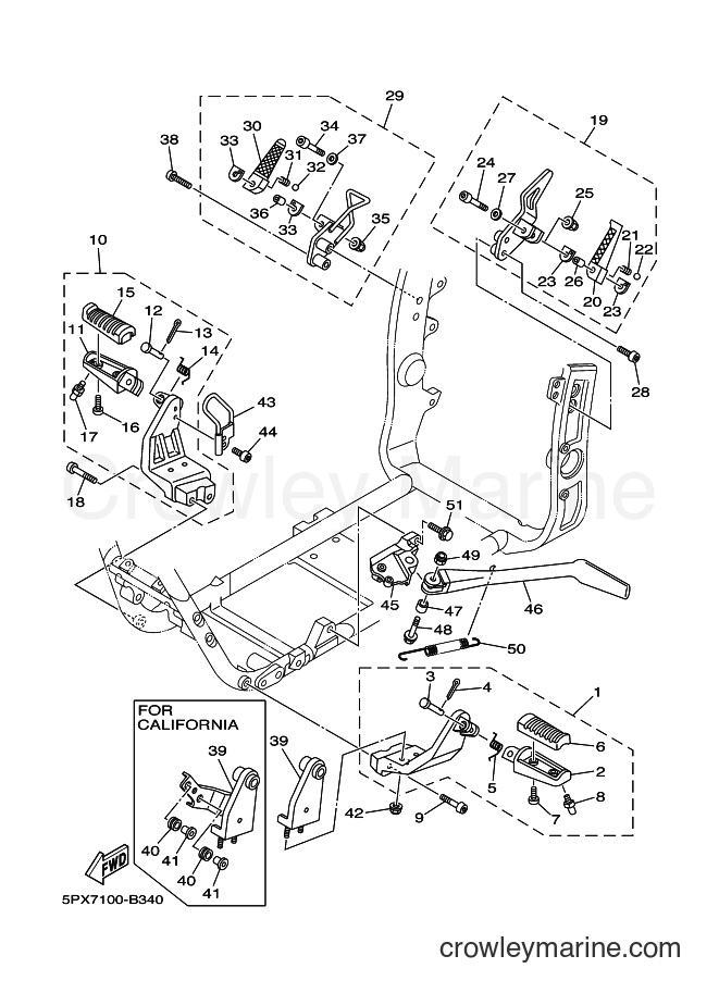 2003 Cruiser XV1700PC - XV1700PC (5PX9) [010] - STAND & FOOTREST