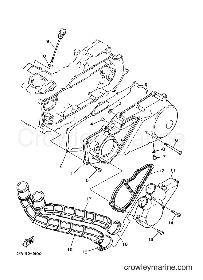 Yamaha Motors YFA1 (3FAS) [010] - CRANKCASE COVER 1